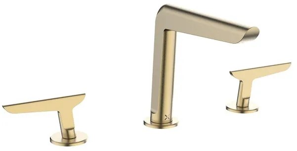 Crosswater Foile - 2 hendels - opbouw - geborsteld messing FO135DNF