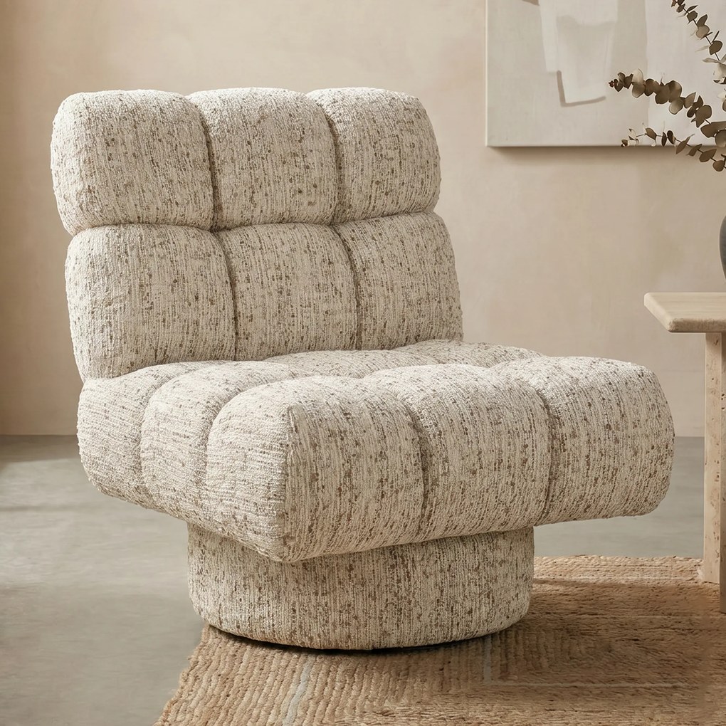 Bubbel Fauteuil Draaibaar Beige