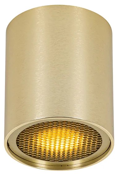 Design opbouwSpot / Opbouwspot / Plafondspot goud GU10 50mm - Tubo Honey Design GU10 cilinder / rond Binnenverlichting Lamp