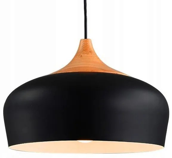 Enkele hanglamp Bari Zwart