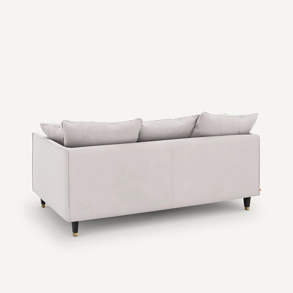 3-zits compacte fluwelen bank, Lazare