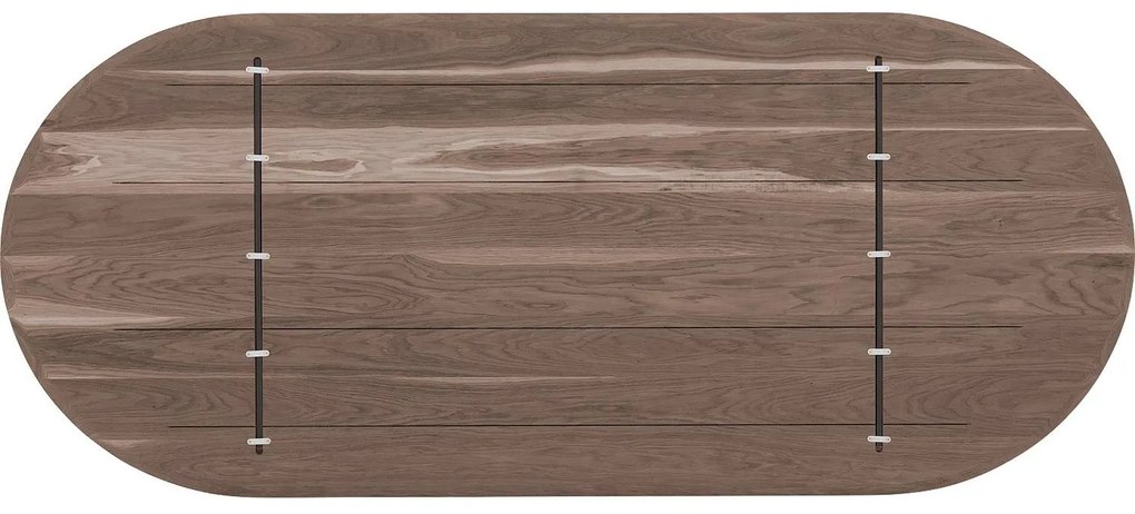 Goossens Excellent Eettafel Uniek, Semi rond 240 x 100 cm