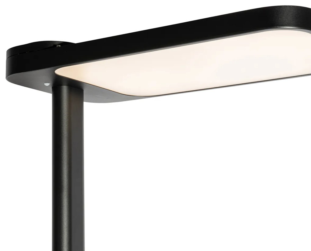 Daglicht vloerlamp zwart vierkant incl. LED en dimmer - Guzo Modern Binnenverlichting Lamp