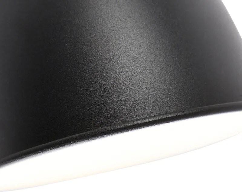 Industriële wandlamp zwart met verstelbare arm - Merle