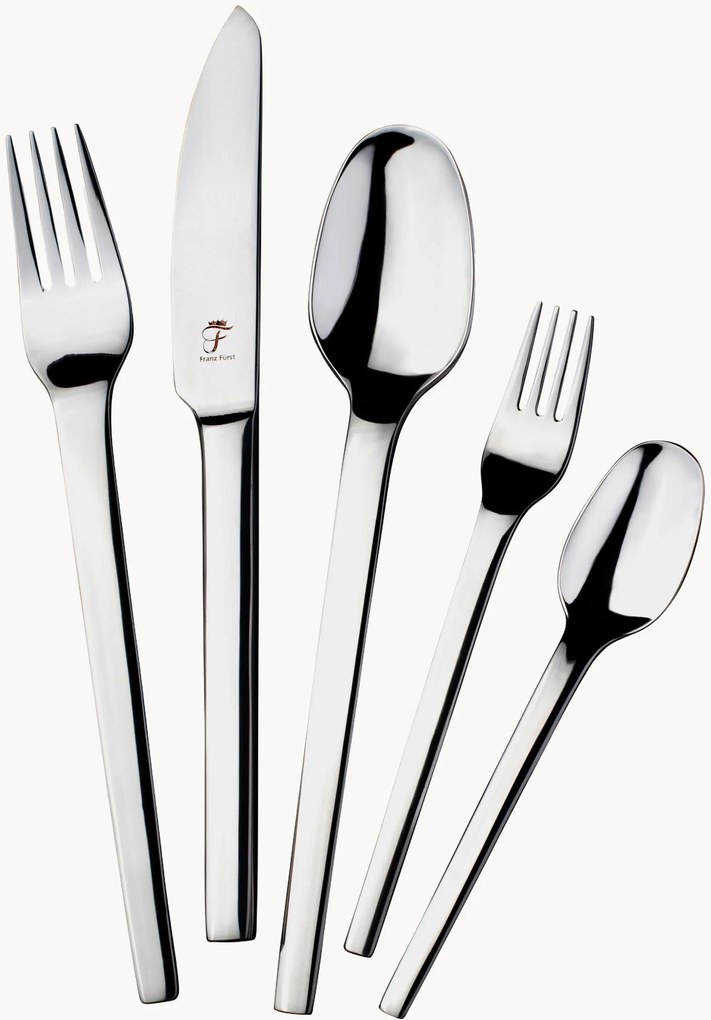 Bestekset Karat van gepolijst edelstaal, 6 personen, 30-delig