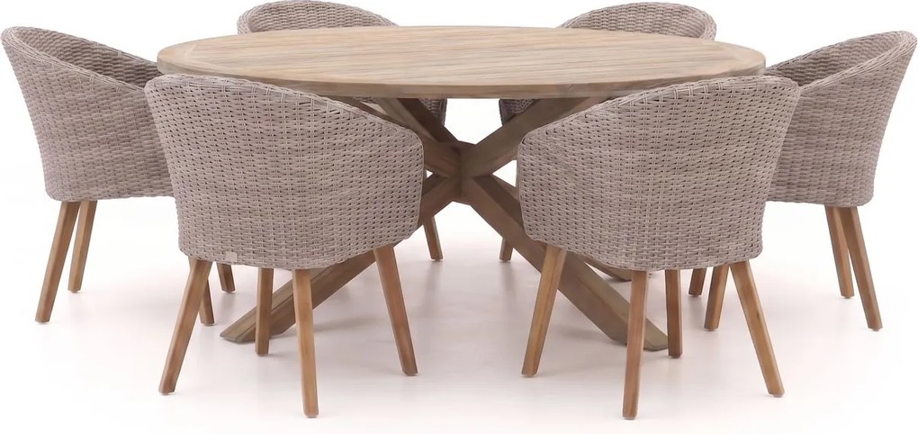 Diningset Intenso | 6 personen | Tuinset teakhout | 7-delig | Kees Smit Tuinmeubelen