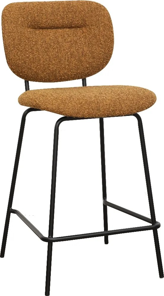 Moderne Barkruk Okergeel Boucle