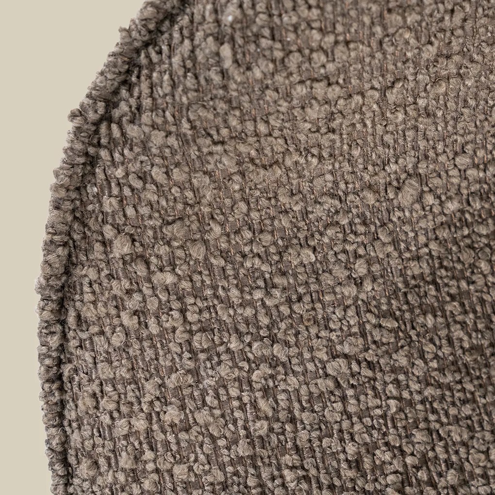 Boucle Eetkamerstoel Ronde Rug Bruin