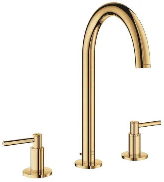 Grohe Atrio M-size 3-gats wastafelkraan cool sunrise 20649GL0