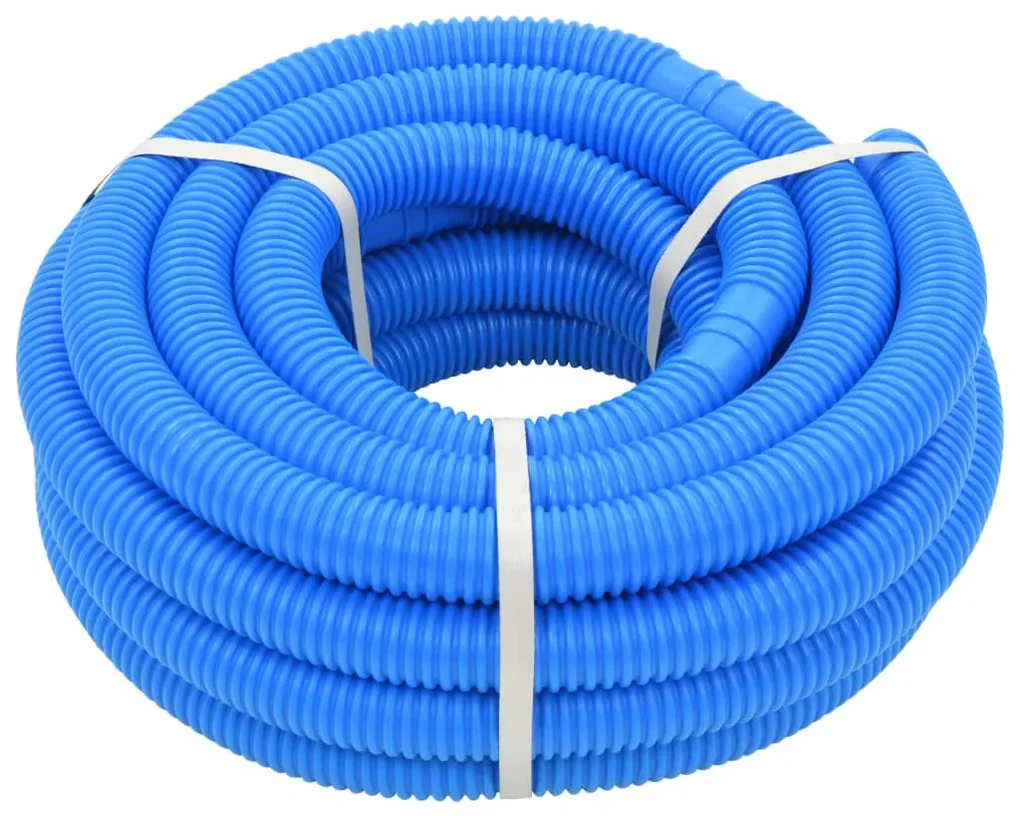 vidaXL Zwembadslang met klemmen 38 mm 12 m blauw