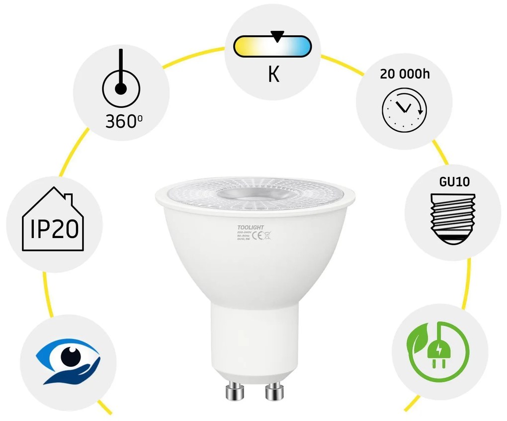 Żarówka LED RSL042 GU10 5W Cold