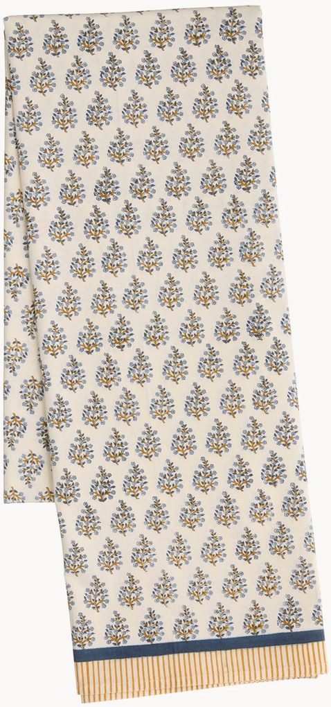 Handgemaakt tafelkleed Melon met bloemmotief