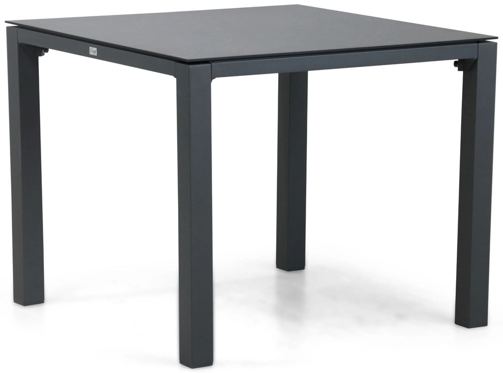 Tuinset 4 personen 90 cm Kunststof Grijs Lifestyle Garden Furniture Salina/Mateo