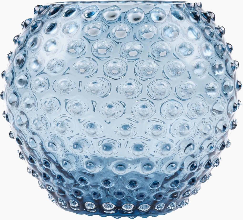 Mondgeblazen vaas Globe Hobnail, H 18 cm