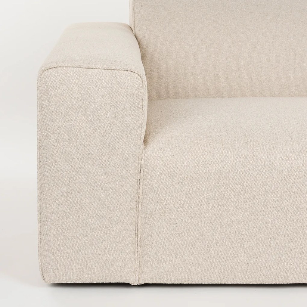 Zuiver Milka Sand Design Bank Met Chaise Longue Rechts Zandkleur