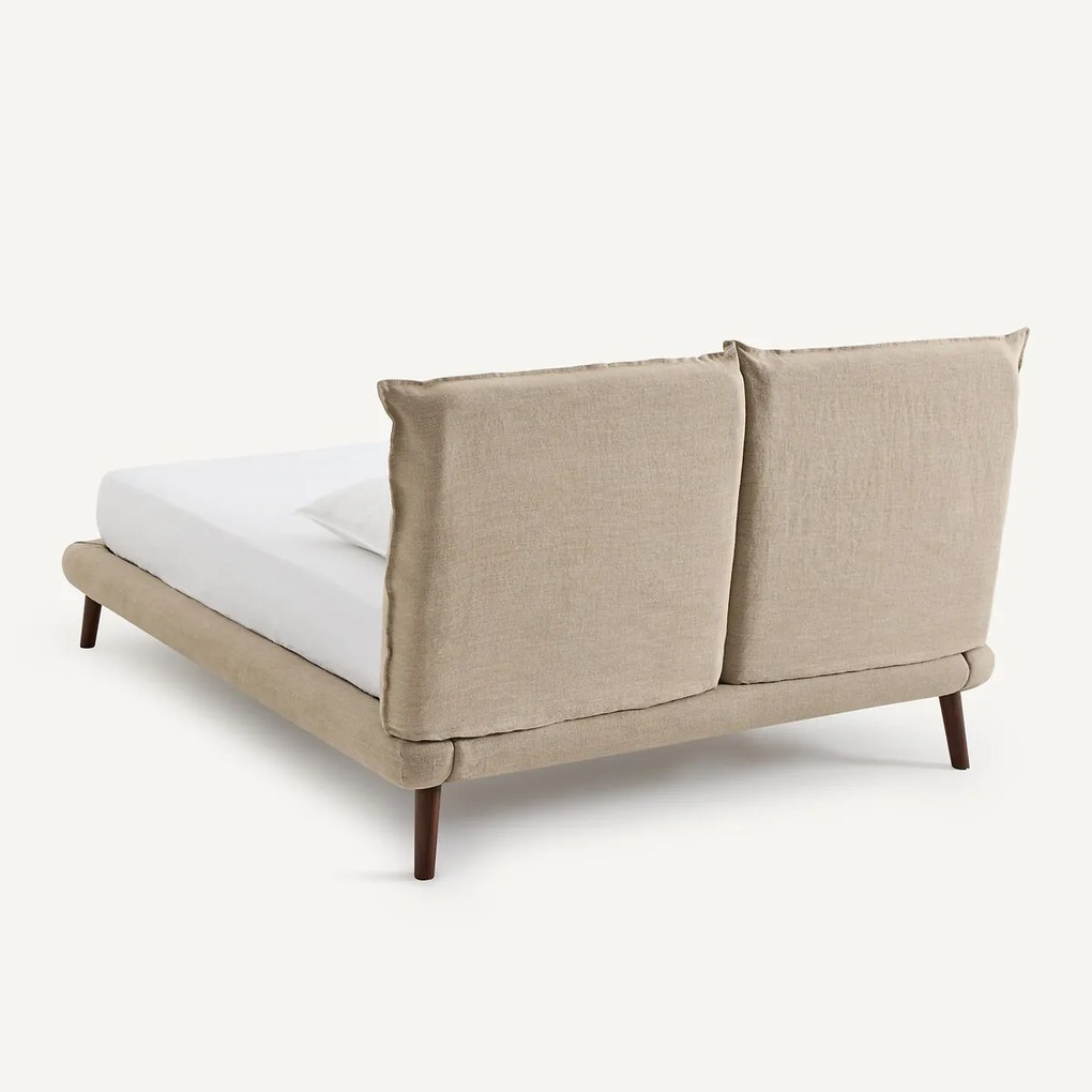 100% linnen 2-persoons bed, Aurore, ontwerp door Emmanuel Gallina