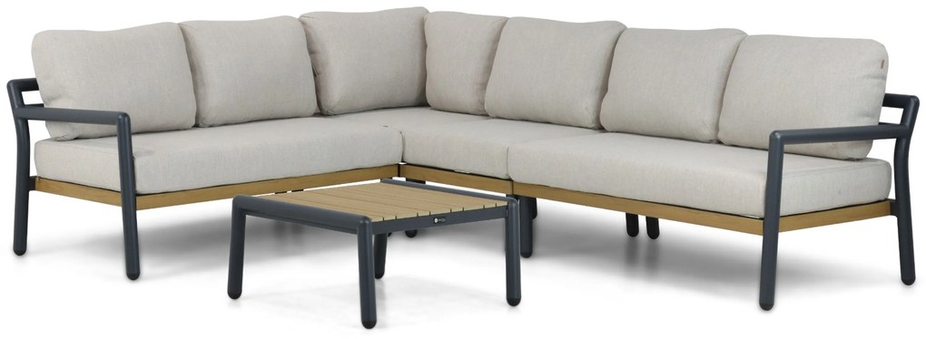 Hoek loungeset 6 personen Aluminium Grijs  Santika Furniture Santika