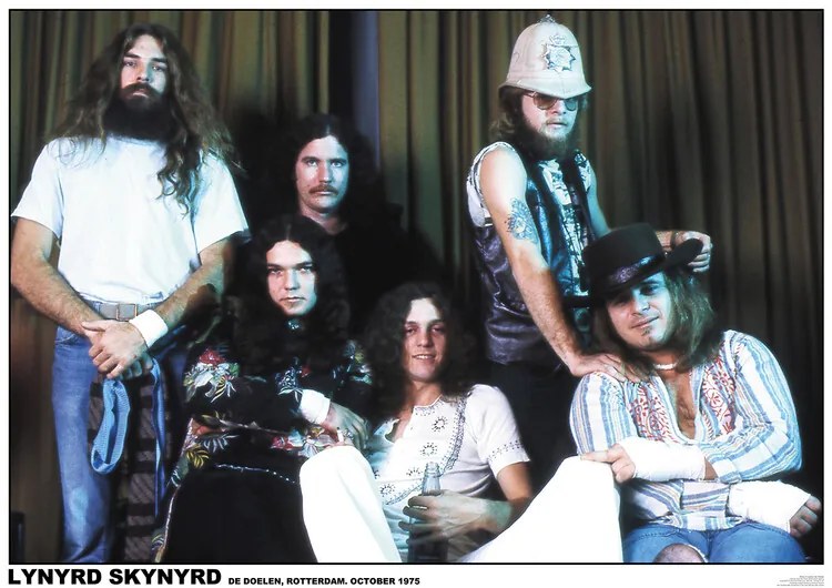 Poster Lynyrd Skynyrd - De Doelen, Rotterdam October 1975