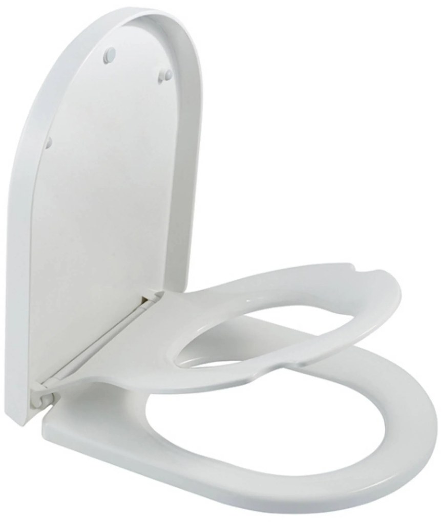 Saqu Touch Double toiletbril met kinderzitje, softclose en quickrelease 33,1 x 45,4 x 4,7cm wit