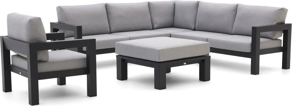 Hoek loungeset Bellagio  | 6 personen | Loungeset Grijs | Hoekbank Aluminium | Kees Smit Tuinmeubelen