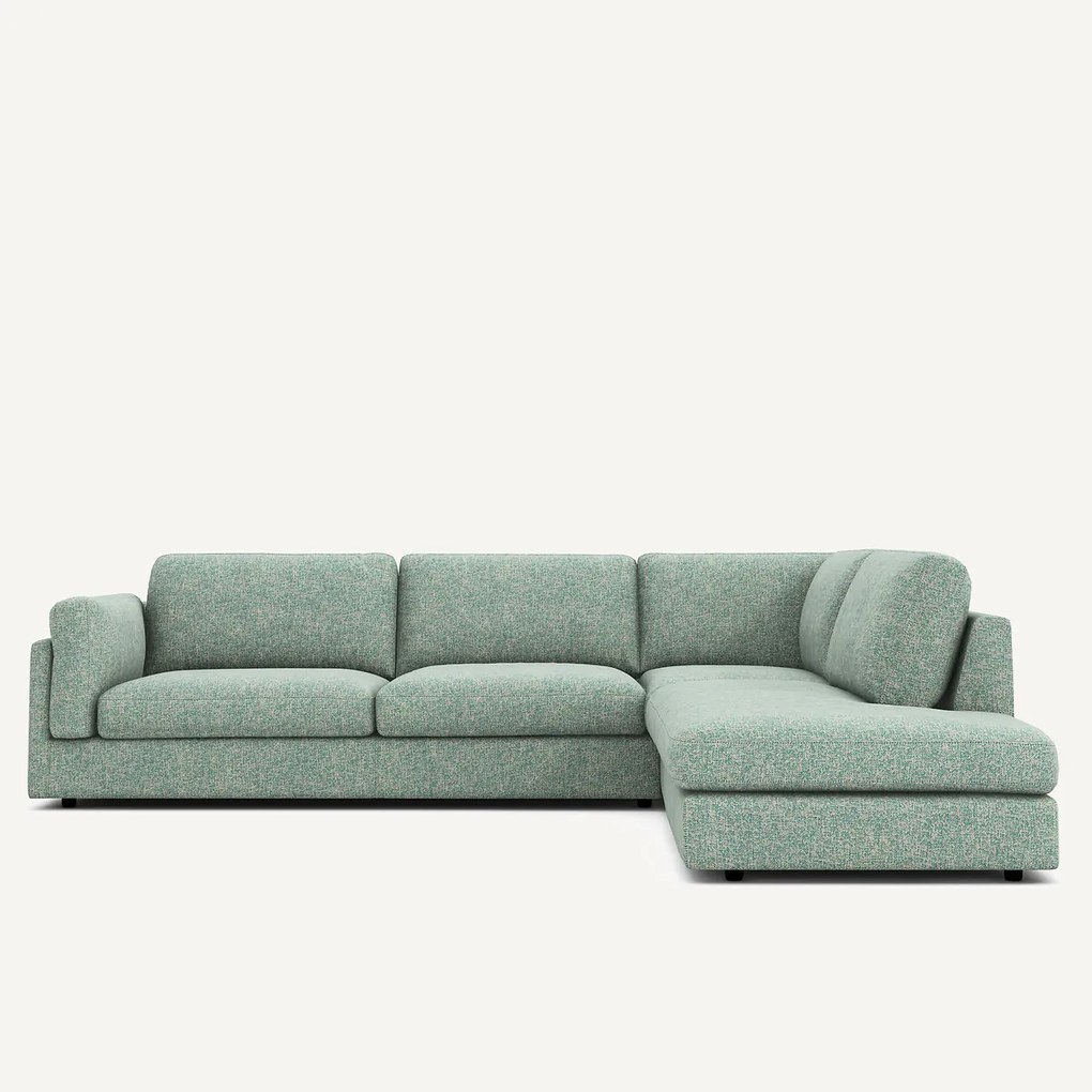 Hoekzetel met longchair van katoenmix César