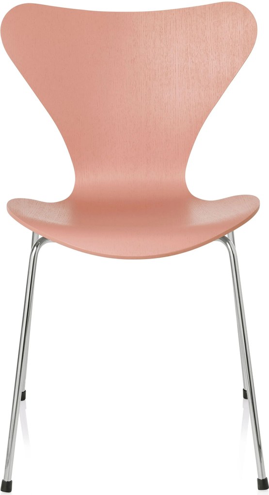 Fritz Hansen Vlinderstoel Series 7 stoel gekleurd essen alstadt roze