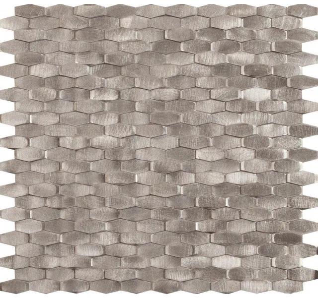 Dune Materia Mosaics Mozaiektegel 28.4x30cm Halley Silver 5mm Mat/glans Silver 1916866