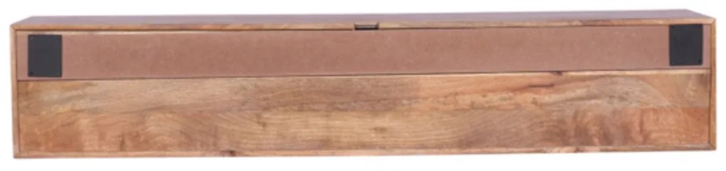 Starfurn Madison Naturel Hangend Tv-meubel Mangohout Ribbels 160 Cm - 160x35x30cm.