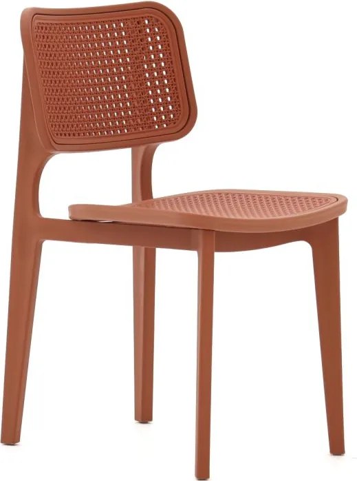 Dining tuinstoel | Forza  Xitta | Kunststof | Oranje | Kees Smit Tuinmeubelen