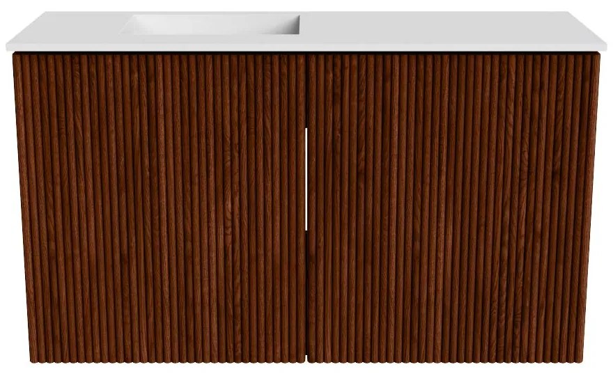 Mondiaz Joya 70cm toiletmeubel ruby met wastafel faye links 1 kraangat talc