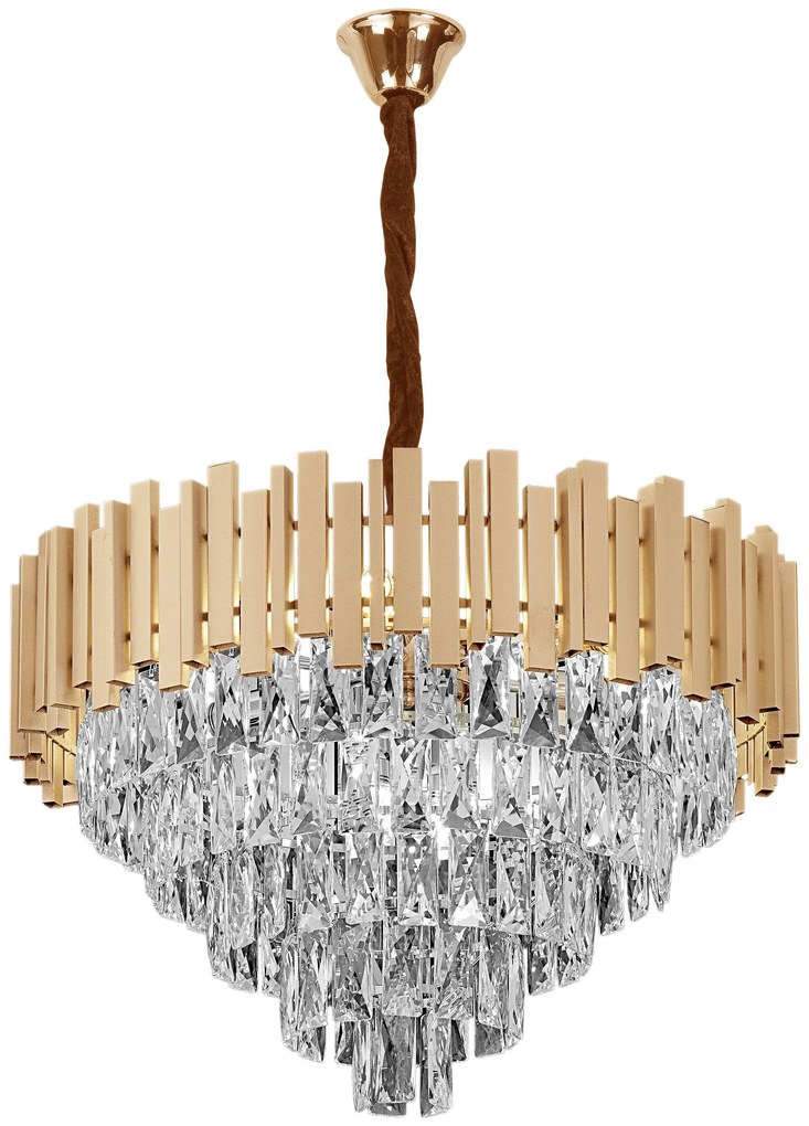Hanglamp met kristallen G052-CP 60CM GOLD