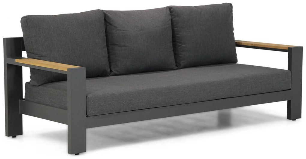 Stoel en Bank Loungeset 5 personen Aluminium Grijs Lifestyle Garden Furniture Milano