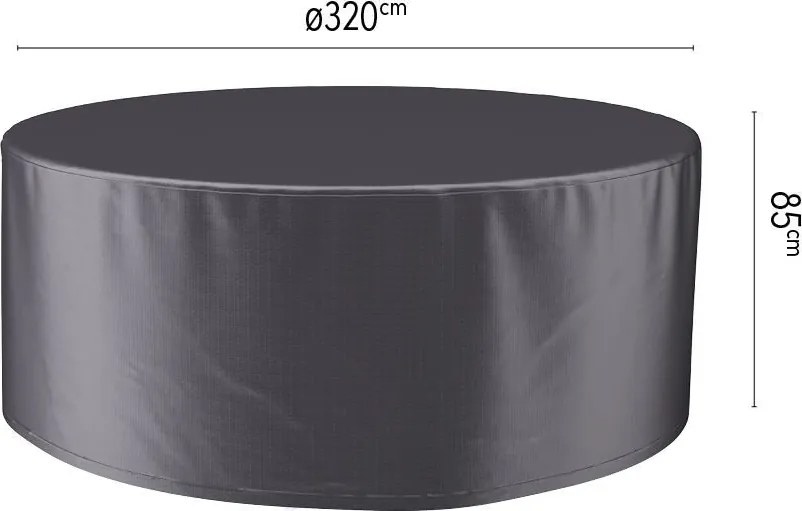 Platinum Aerocover tuinsethoes - Ademende hoes voor tuinset met ronde tafels totØ200cm (inclusief stoelen)