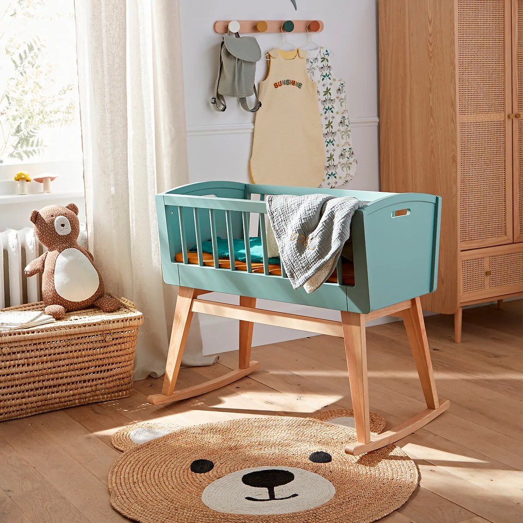 Vloerkleed met berenkop, in jute, voor kinderen, Osora