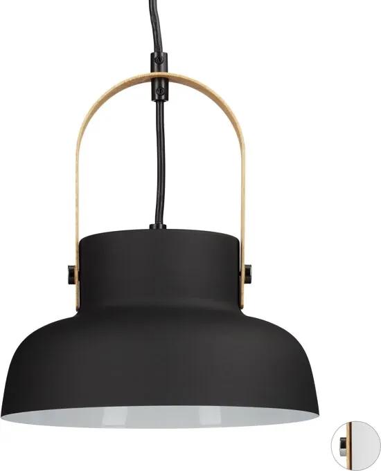 Hanglamp industrieel - plafondlamp - eetkamerlamp - Scandinavische stijl - E27 zwart