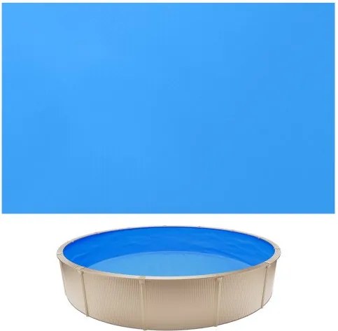 VEVOR zwembadfolie 3,6 m, zwembadfolie voor een wandhoogte van 90 cm, vervangingsfolie van PVC, binnenfolie 0,4 mm dik, overlappende zwembadfolie, vervangingsfolie, geschikt voor bovengrondse zwembaden, blauw