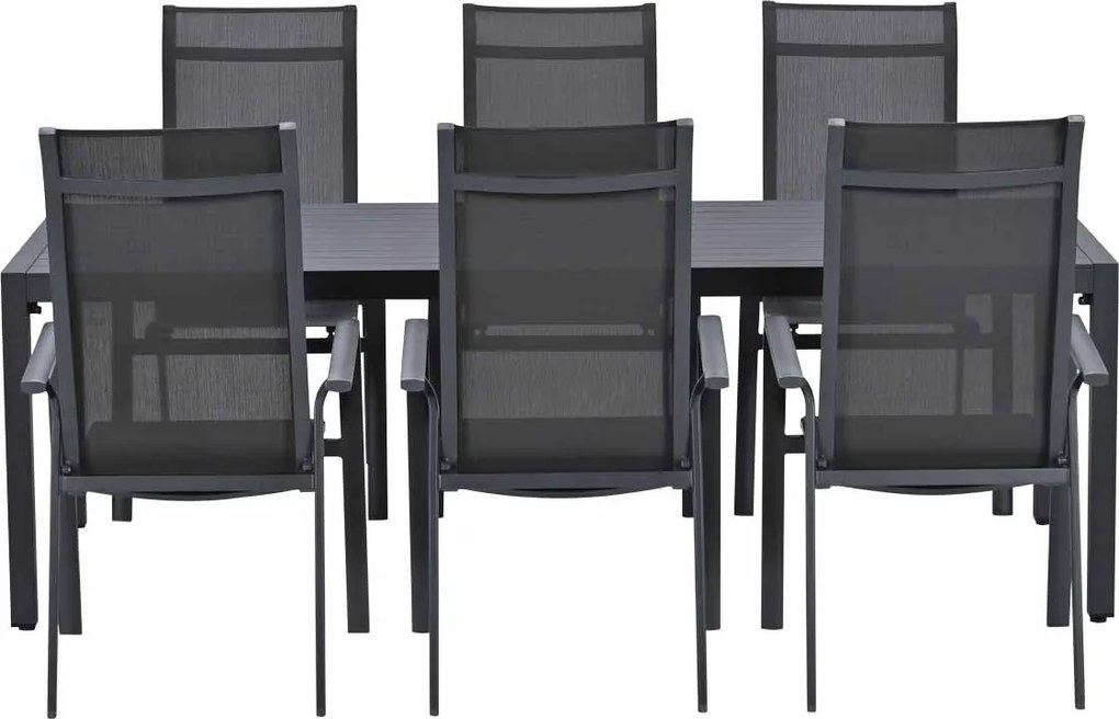 Garden Impressions Siena tuinset 7-delig - Kasper tuintafel 220x93 cm