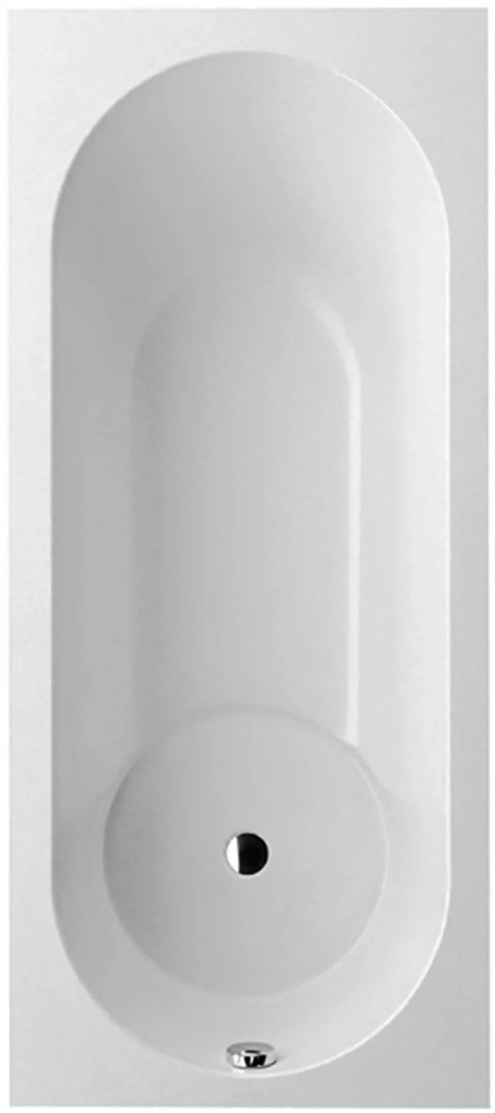 Villeroy & Boch Libra inbouw douchebad met hoek links/rechts 80x180cm glans wit alpin quaryl