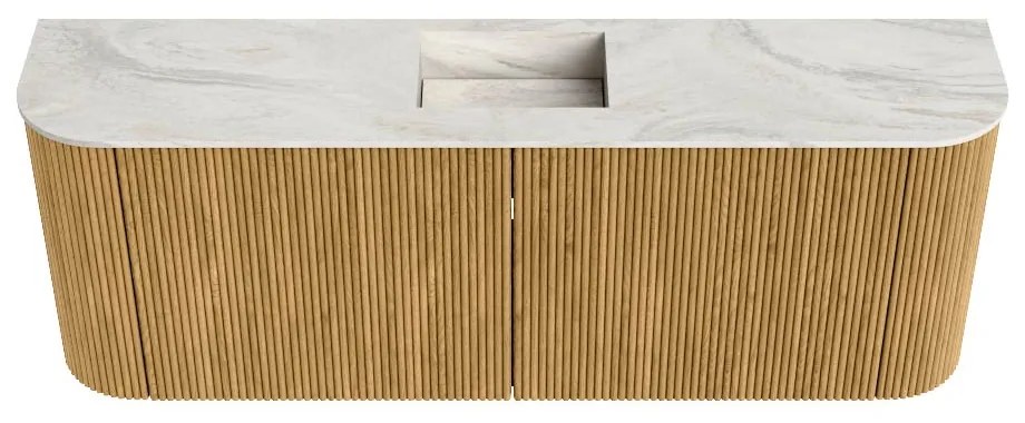 Mondiaz Joya DLux 115cm toiletmeubel ronding links/rechts oak met wastafel faye midden 1 kraangat ostra