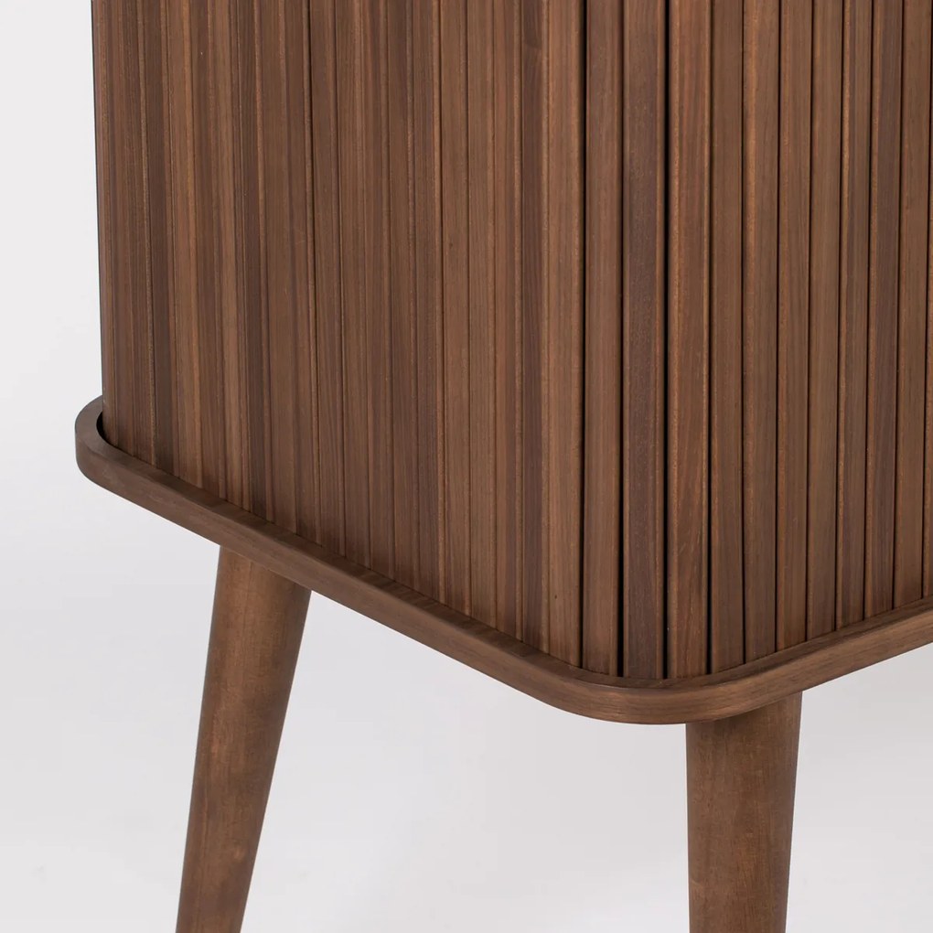 Design Wandkast Walnoot - 100x45x140cm.