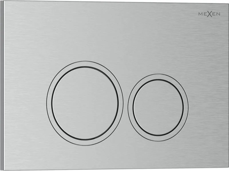Mexen Tex 01 spoelknop, geborsteld nikkel - 6101-10