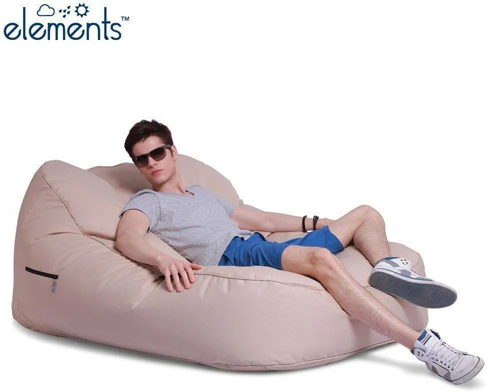 Ambient Lounge Outdoor Satellite Twin Zitzak - Yacht Club Cream