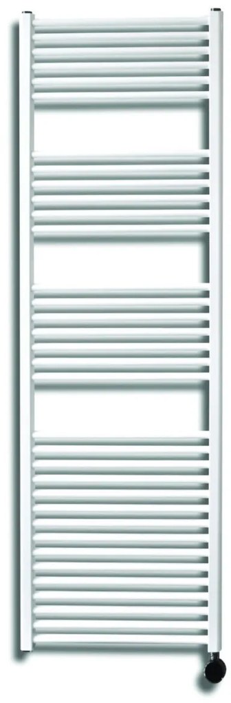 Sanicare elektrische design radiator 45x172cm wit met thermostaat rechts zwart