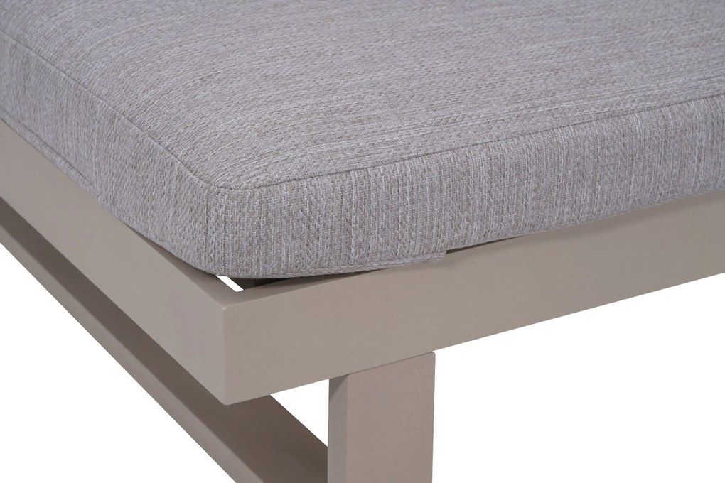 Lifestyle Garden Furniture Massimo Ligbed Met Kussen Loft/earth Aluminium Taupe