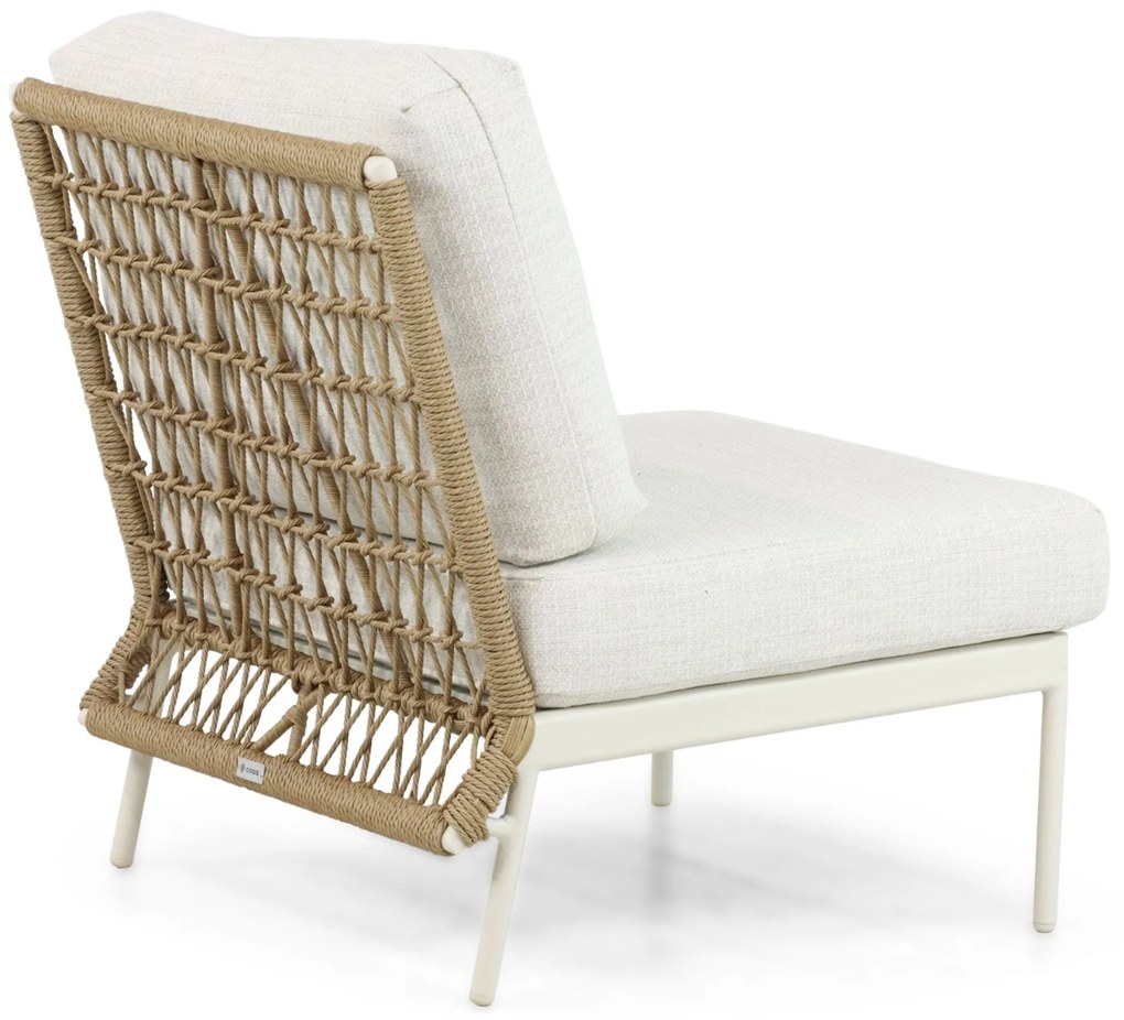 Hoek loungeset 6 personen Aluminium/Wicker Taupe Coco Bali