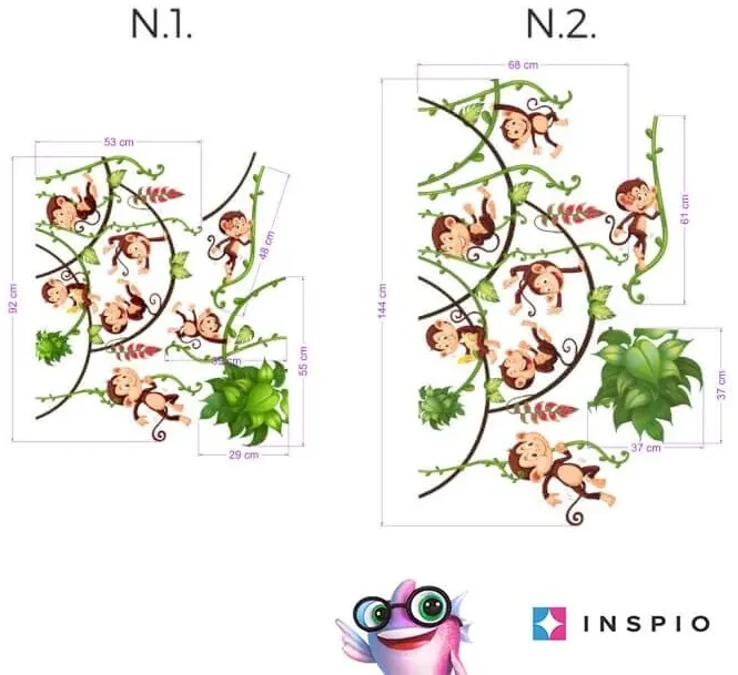 INSPIO Muurstickers - In de jungle