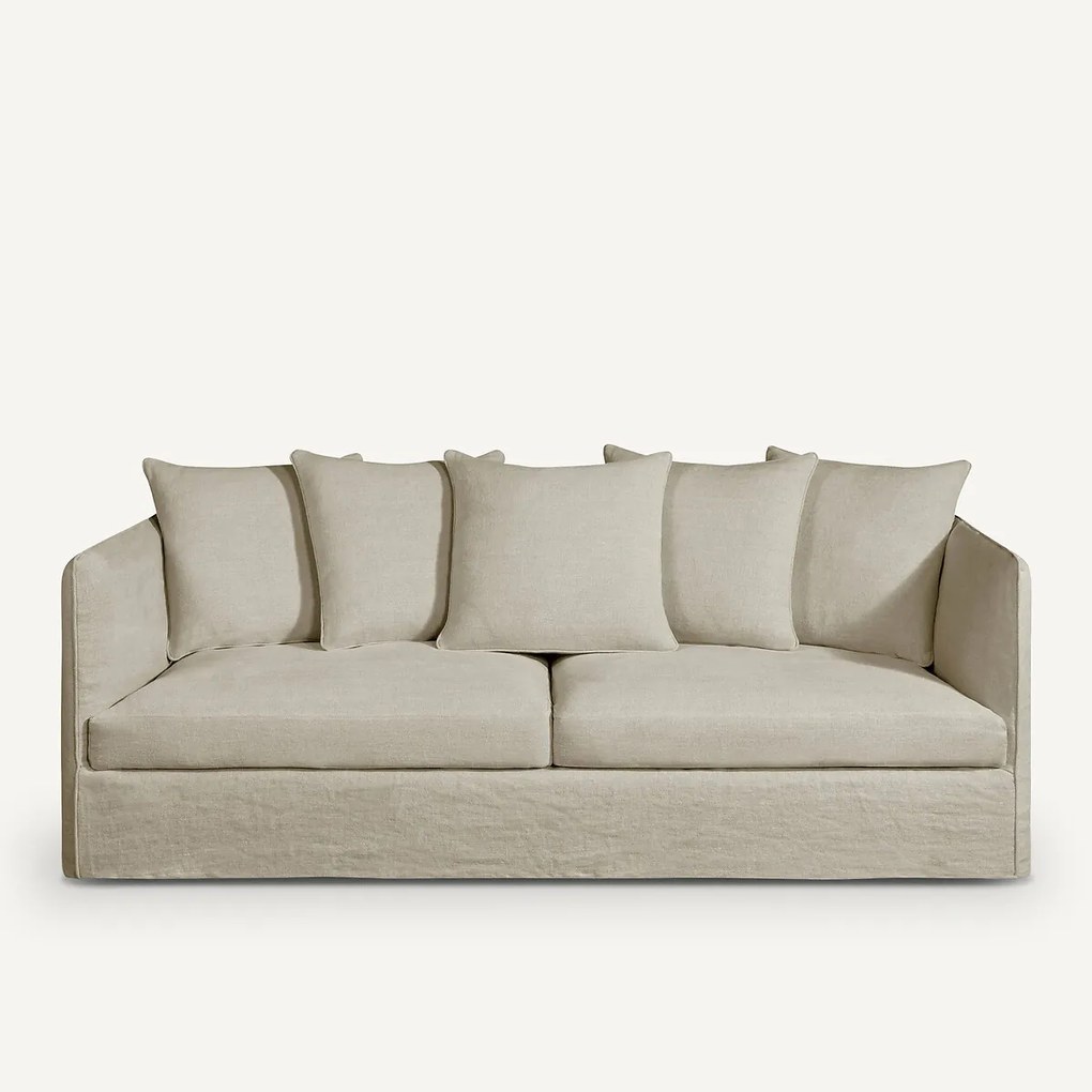 Bank 3-, 4- of 5-zits in dik stonewashed linnen, Neo Chiquito