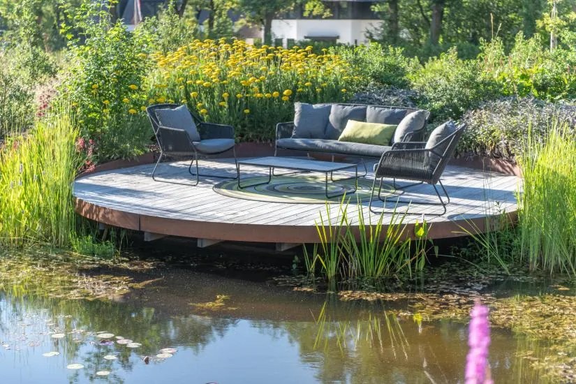 4 Seasons Outdoor Accor Loungeset  Tuinbank    antraciet weerbestendig