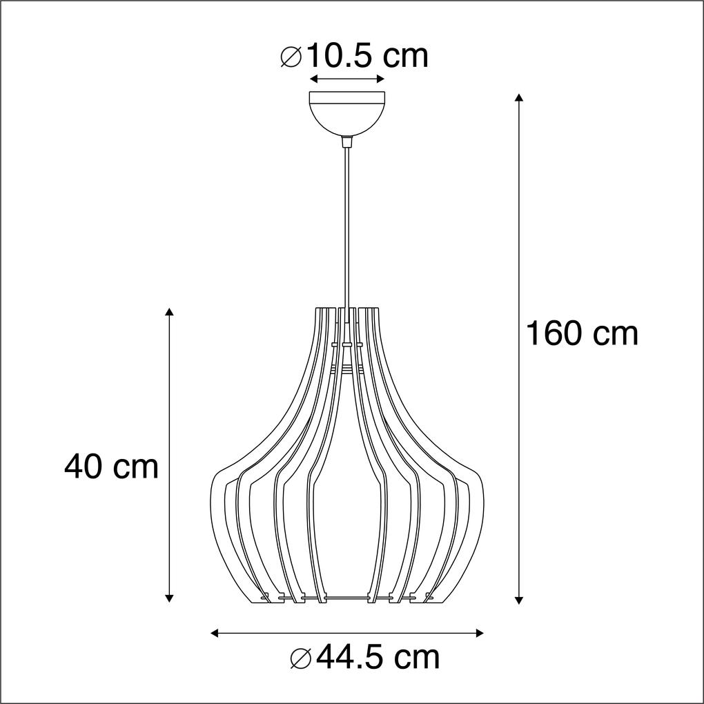Design hanglamp hout - Twan Design, Landelijk / Rustiek, Modern E27 rond Binnenverlichting Lamp