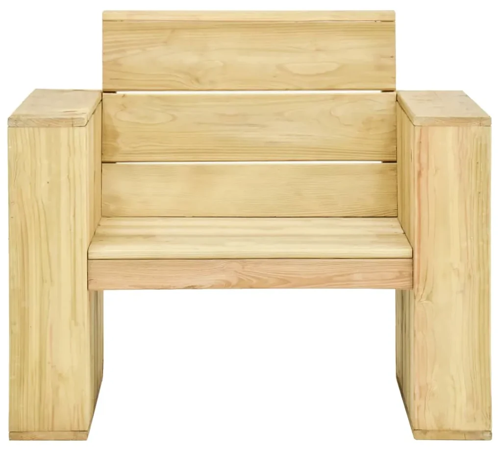 vidaXL Tuinstoel 89x76x76 cm geïmpregneerd grenenhout